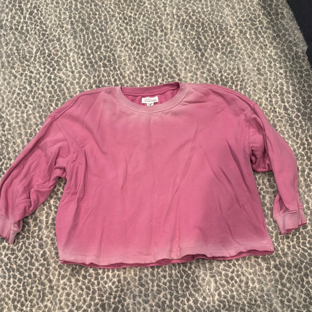 Velvet size small Pink Tie-Dye Sweatshirt